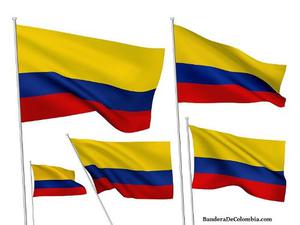 Bandera De Colombia 2.0 X 1.50 Satinada Doble Faz