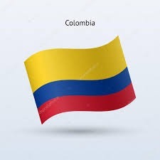 Bandera De Colombia 25 Cm Largo X 20 Cm Ancho Satinada