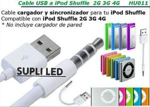 Cable Usb Ipod Shuffle 2g 3g 4g Carga Datos Mp3 Mp4 Supli