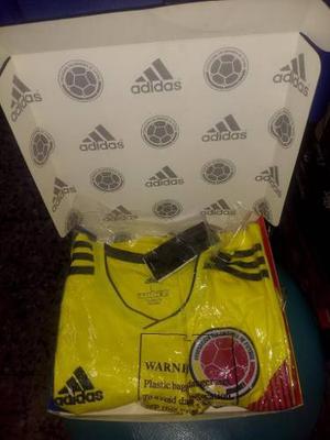 Camiseta Colombia En Caja Hombre Y Mujer Manga Corta Y Larg