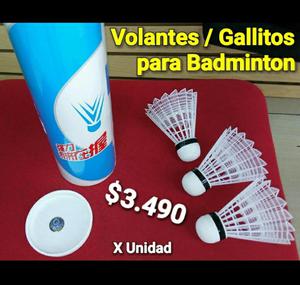 Gallitos Volantes para Badminton Entreno