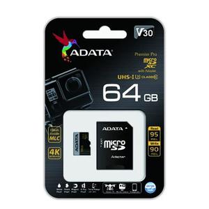 Memoria Micro Sd Adata 64gb Uhs-i U3 Clase 10 V30