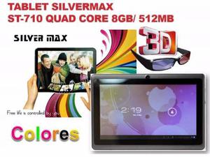 Tablet 7`silvermax St710 Gafas 3d Doble Camara Dualcore 8gb