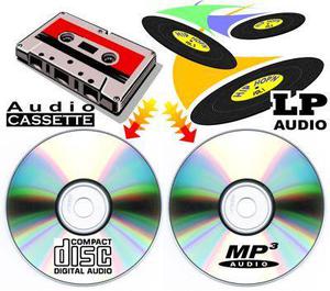 Traspaso de Cassettes De Audio Y Lp A Digital O Cd