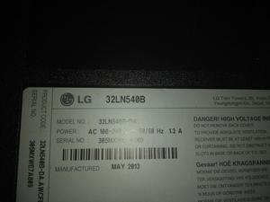 Tv Lg 32ln540b para Repuesto