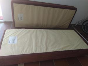 2 somier sin colchon, pueden utilizarse como cama doble