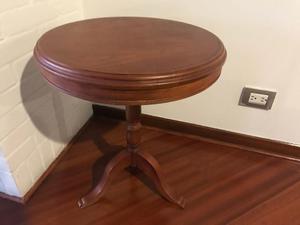 Espectacular mesa de madera redonda
