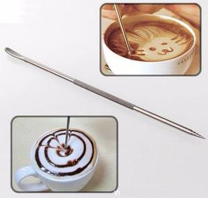 Lapiz Barista Cafe Espresso - Arte Latte - Acero Inoxidable