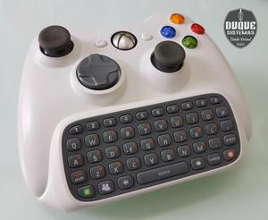 Combo Control Xbox360 y Chatpad Blancos Originales Usados en