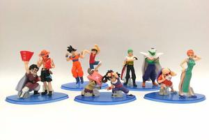 Dragon Ball Z Vs One Piece Colección X 10 Figuras Base Azul