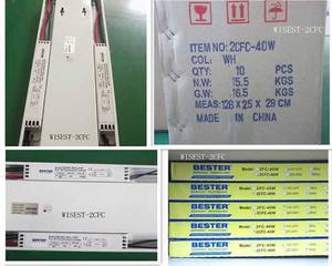 Lampara De Tubos Fluorecentes T8 2fc40w