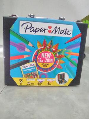 Estuche Paper Mate Libro Para Colorear Kit 33