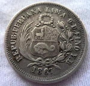 Moneda de Perú de Plata 5 de Sol de 