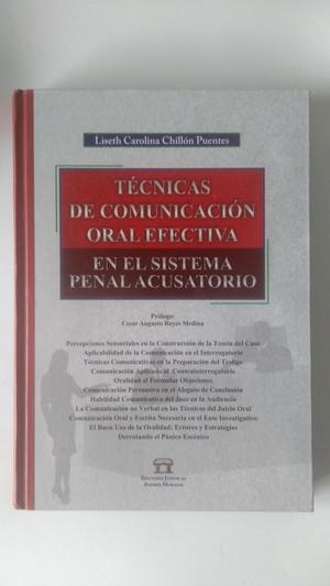 Tcnicas de Comunicacin Oral Efectiva en el Sistema Penal