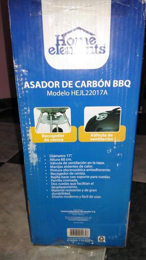 Asador de Carbón Bbq Home Elements