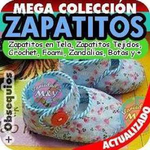 Zapatitos Para Bebé Patrones Revistas Zapatillas Tela Y