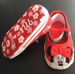 Zapatos De Minnie Mouse Para Bebes Niñas Suela Suave