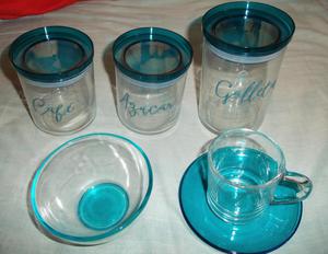 recipientes de cocina en vidrio frascos organizador guarda