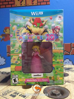 Mario Party 10 Wiiu Juego amiibo de peach Nuevo