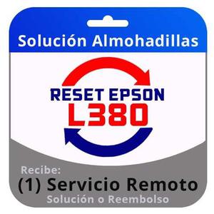 Reset Epson L380 Servicio Remoto Inmediato En 5 Minutos.