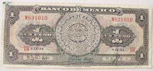 Billete Mexico De 1 Peso 