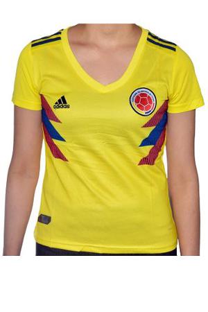 Camiseta Selección Colombia Mundial Rusia  Para Mujer