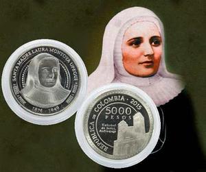 Moneda Conmemorativa Madre Laura M En Capsula