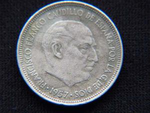 Moneda De 5 Pesetas Dictadura De Franco- España