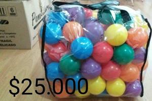 PELOTAS DE COLORES PARA PISCINA O PARA JUEGOS DE BEBÉS Y