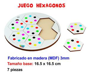 ROMPECABEZAS HEXAGONOS DE COLORES