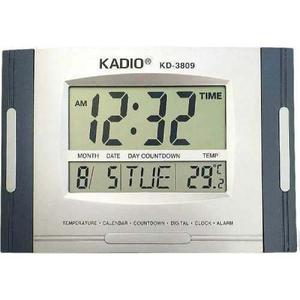 Reloj Digital Temperatura Pared Cuadrado Kadio Kd- Gris