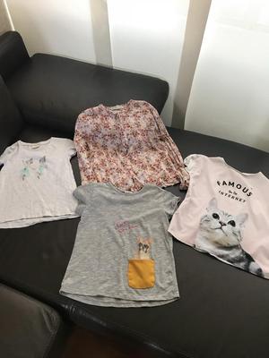 Set Camisetas Niña Marca Zara Saldo