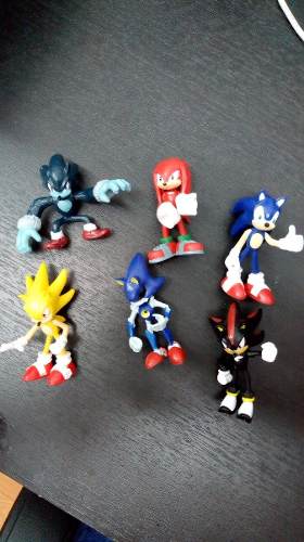 Paquete X 6 Muñecos Mini Sonic Pack