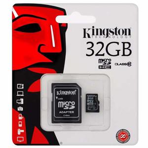 Memoria Microsd Micro + Sd Kingston 32gb + Clase 10