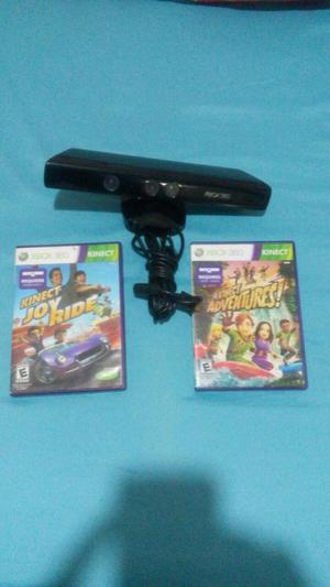 kinet xbox 360 con 2 juegos