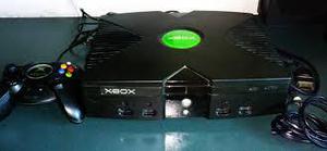 xbox clasico con juegos en disco y cd