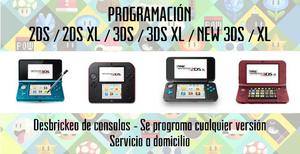 Se programa cualquier consola 3ds, 2ds, new 3ds xl, new 2ds
