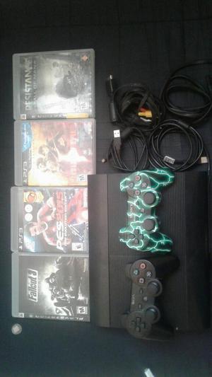 Vendo Play3 con 2 Controles 4 Juegos