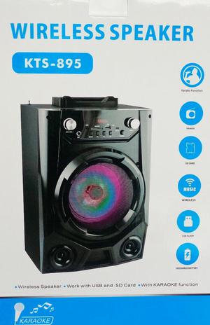 Cabina De Sonido Parlante Bluetooth Con Karaoke Y Luces Led
