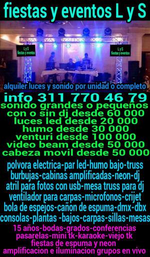 Equipo de Sonido Luces para Fiestas