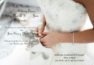 Invitaciones para Matrimonio Quinceañero
