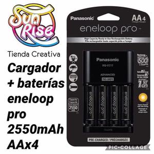 Cargador y Baterias Eneloop Pro  Mah