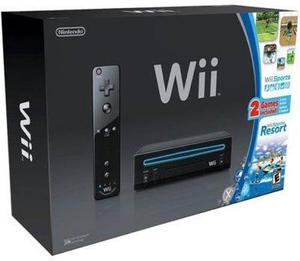 Wii Black + 2 Controles + Wii Fit + 3 Juegos!