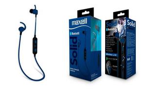 Audífonos Con Bluetooth Solid Maxell Bt-100 Verde/ Azul/