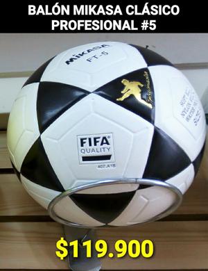 Balón de Fútbol Mikasa 5 Clásico Pro