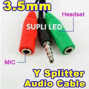 Cable Plug Stereo A 2 Jack 3.5mm Micrófono Audífono Ye
