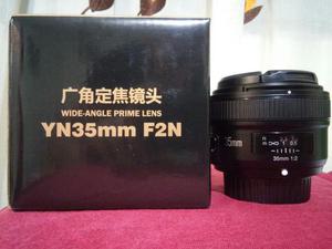 Lente 35mm F2 para Nikon Yongnuo Nuevo