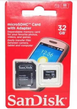 Tarjeta De Memoria Micro Sdhc 32 Gb Sandisk