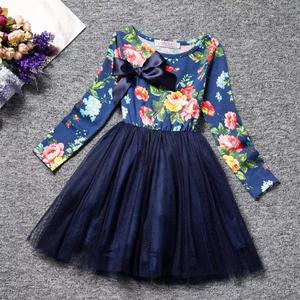 Vestido Floral Manga Larga Talla 4t