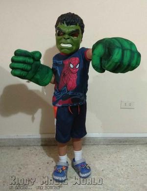 puños hulk spiderman ironman